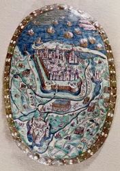 Franskmændenes erobring af Calais i 1558 (emalje)